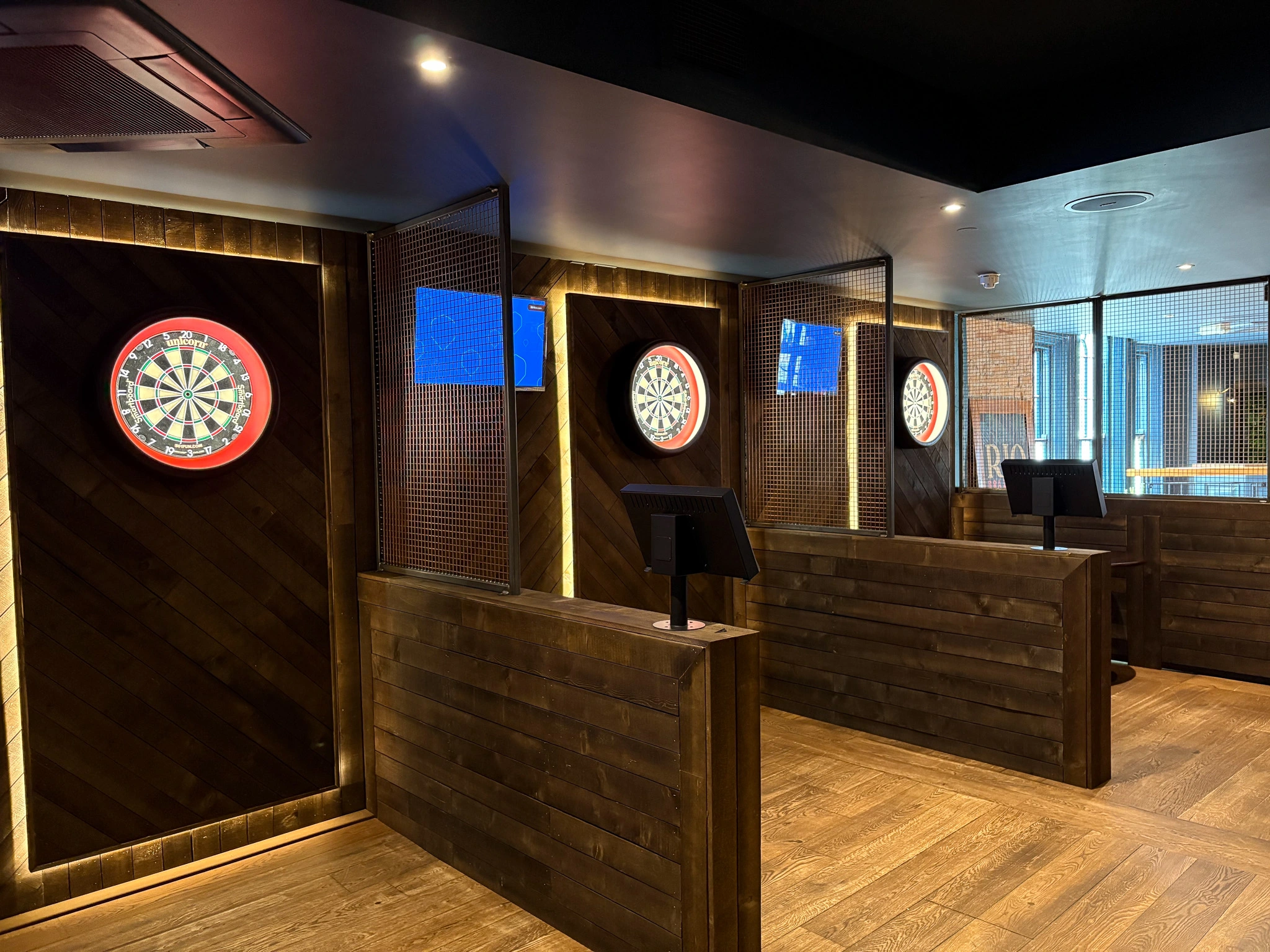 Oche booth view